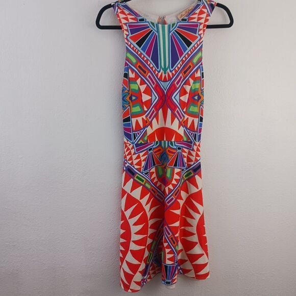 Mara Hoffman Sleeveless Above Knee, Mini circle printed dress  size S - Picture 2 of 9